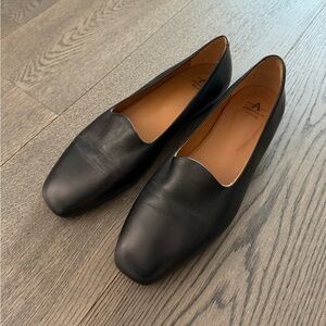 Aquatalia Women’s Black Leather Waterproof Loafers - Size 9.5